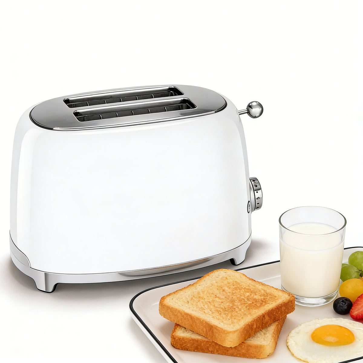 NARDEA Retro Multi-Function Toaster – White