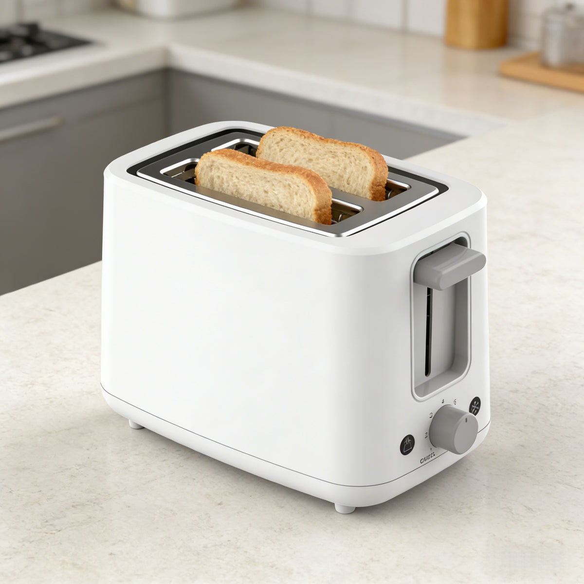 NARDEA Multi-Function 2-Slice Toaster – White